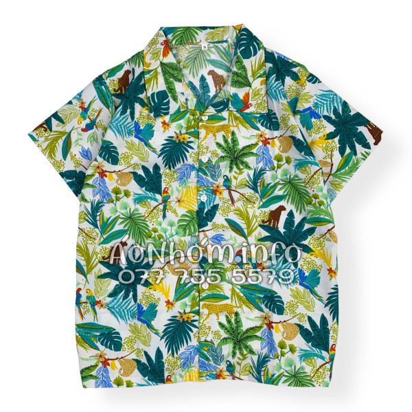Bộ Áo Quần Nhóm Đi Biển Báo Đốm Vẹt Tropical
