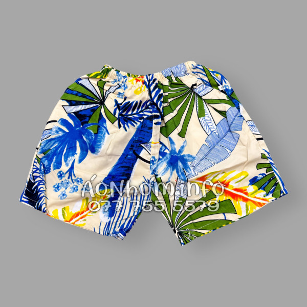 Bộ Áo Quần Nhóm Đi Biển Họa Tiết Lá Cọ Tropical