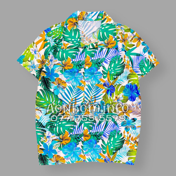 Bộ Áo Quần Nhóm Đi Biển Họa Tiết Lá Rùa Tropical