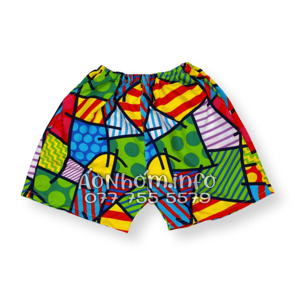 Bộ Áo Quần Nhóm Đi Biển Họa Tiết Caro Nhiều Màu Tropical